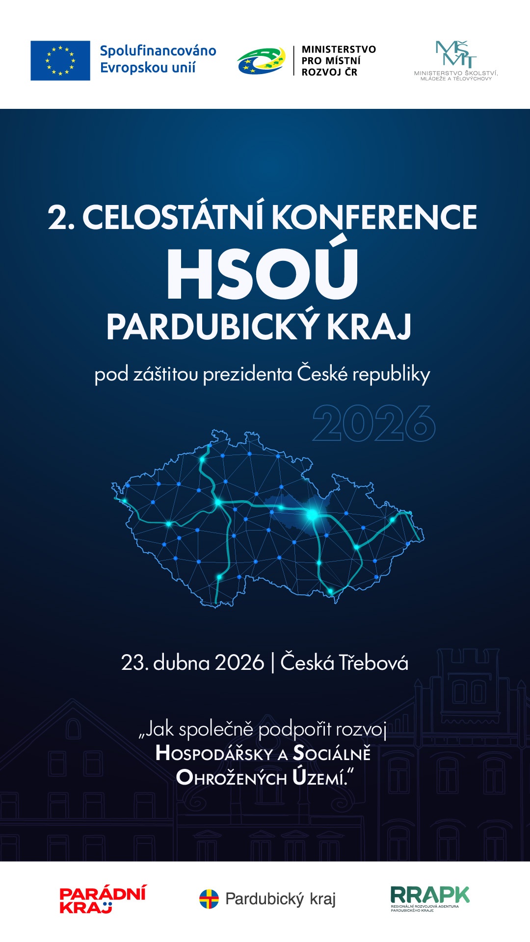 2. celostátní konference HSOÚ Pardubický kraj 2026 – vizuál